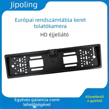 HD 4 LED-es hátsó tolató kamera európai rendszámkerettel