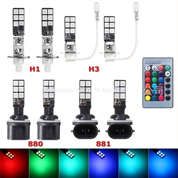 LED ködlámpa, modell 880-5050-12LED, 12V, 5050 LED-ek, 6000K, élettartam 50000 óra