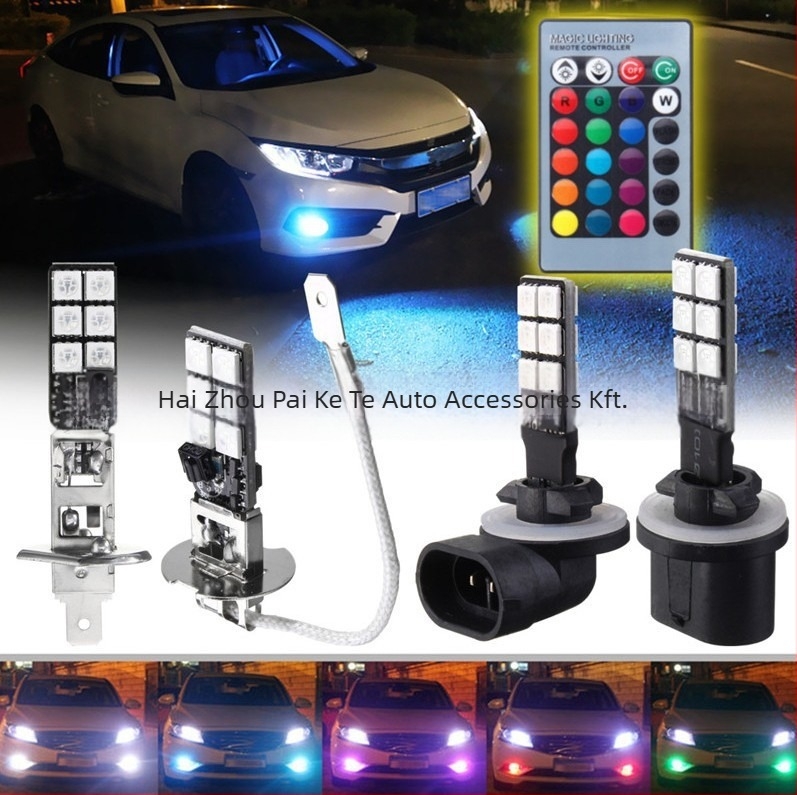 LED ködlámpa, modell 880-5050-12LED, 12V, 5050 LED-ek, 6000K, élettartam 50000 óra