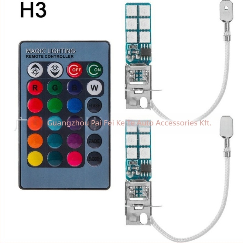 LED ködlámpa, modell 880-5050-12LED, 12V, 5050 LED-ek, 6000K, élettartam 50000 óra