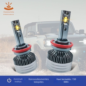 Autó LED elsőfénye és ködlámpa, 42W, CSP3570, IP68, H11, 9-36V DC