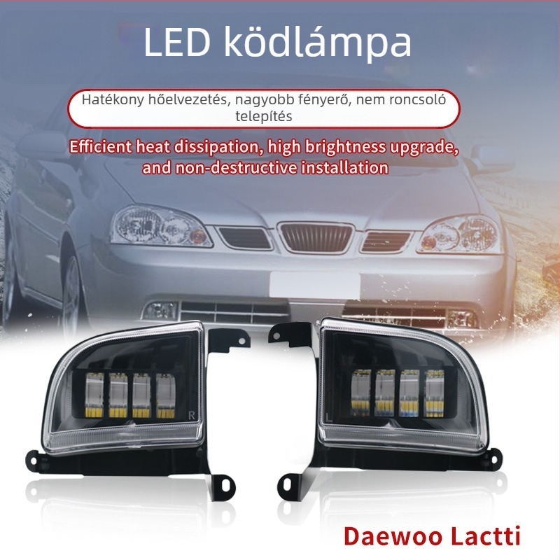 Elülső LED-lencsés ködfényszóró Buick Excelle Lacetti 03-07, 18W, 12-80V, 6000K