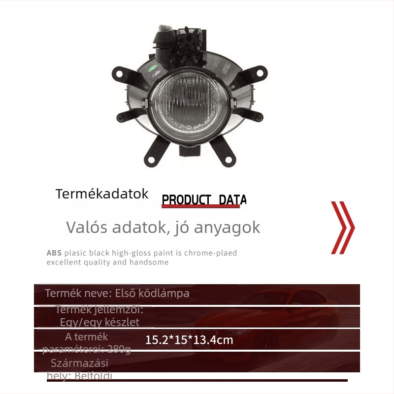 BMW 3 Series E46 első ködlámpa – ABS TYK, Kiegészítő szám 63176911007