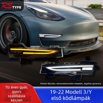 Elülső ködlámpa Tesla Model 3/Y-hoz, LED, 20W, 12V, PC+ABS