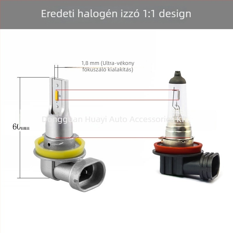 LED ködlámpa 1860, univerzális, 30W, 10-30V, 1300lm