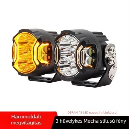 Autó LED spotlámpa - Modell JG-D046, 120W, 12000 lm, 9-32V DC, ADC12 alumínium