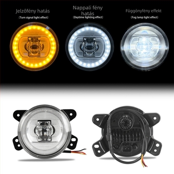 LED első ködfényszóró DRL-nel Jeep Wrangler JL/JT-hez (12V, 12W) Modell 68667441AA