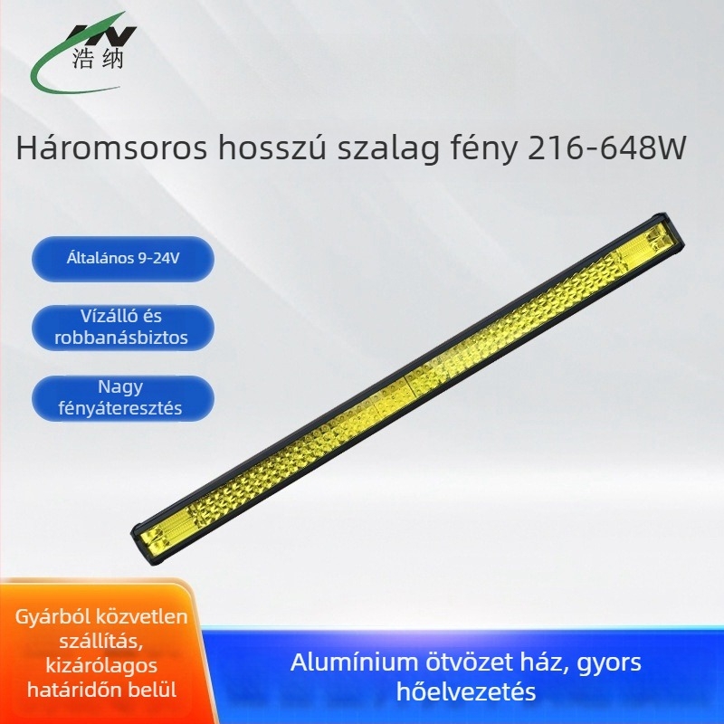 LED lökhárító LED csík off-road járművekhez, 9-24V, alumíniumötvözet ház, vízálló és porálló, 1890 lm