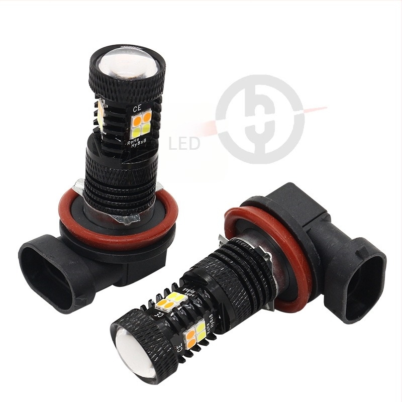 LED ködfényszóró H11/H8, 32W, 12V, 6000K, SMD
