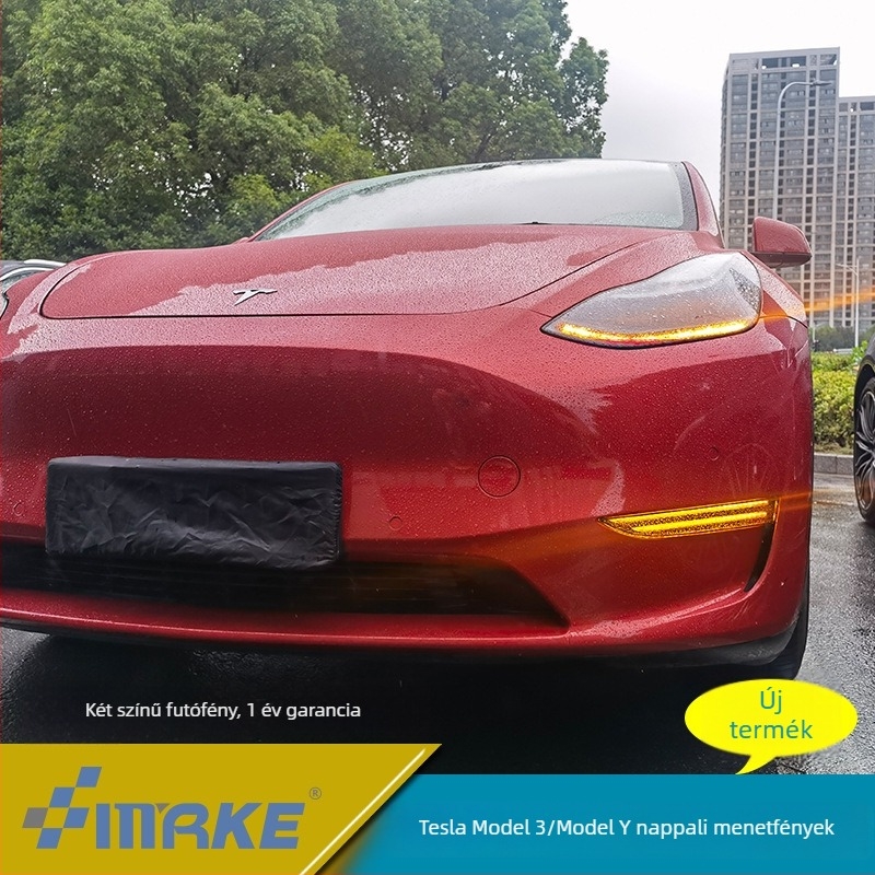 Első ködlámpa Tesla Model 3/Model Y, ABS + LED elemek, 12-14V, 0,5W, >10 000 óra, modell H1358100001