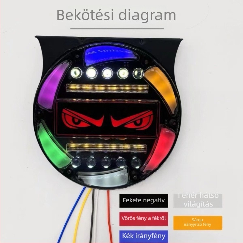 HN-675 LED hátsó ködlámpa teherautókhoz, 24V