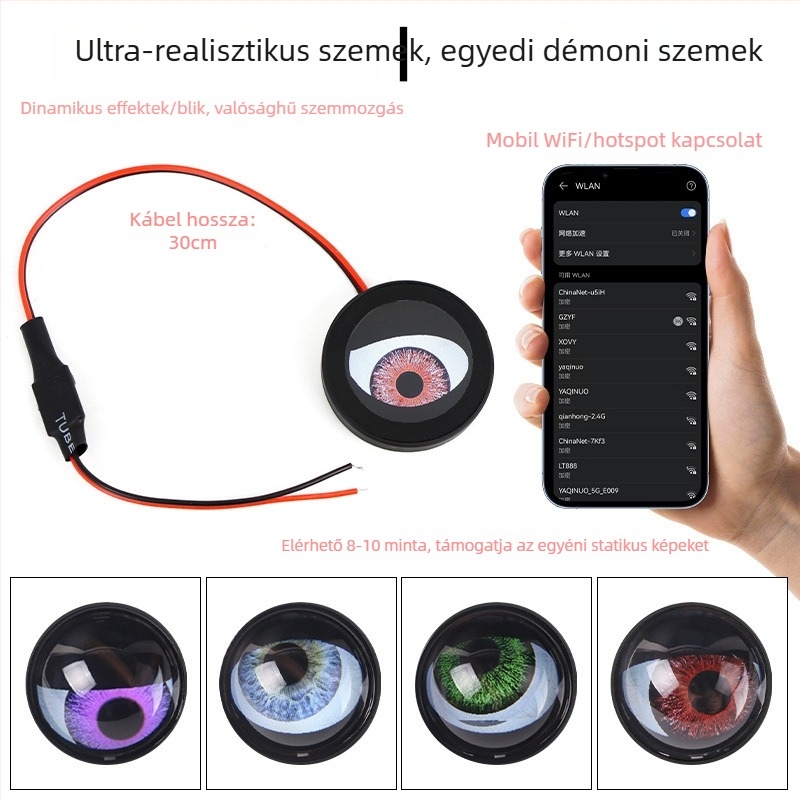 LED ködfényszóró Dynamic Devil Eyes, 12V, alumínium, univerzális kompatibilitás, 50000 óra élettartam