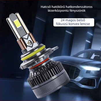 Hat rézcsővel ellátott nagy teljesítményű LED autólámpa – 120W, 12V, 12000 lm, IP68, kompatibilis H1/H11/H4/H7/H3/9005/9006/9012