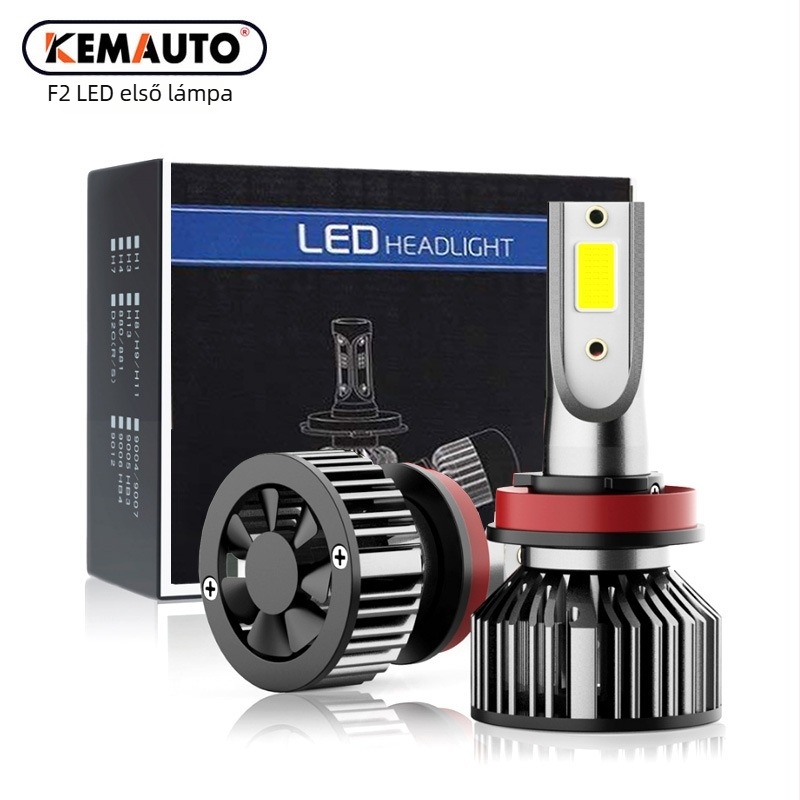 F2COB LED autófényszóró – 30W, 12V, 6000 lm, IP68