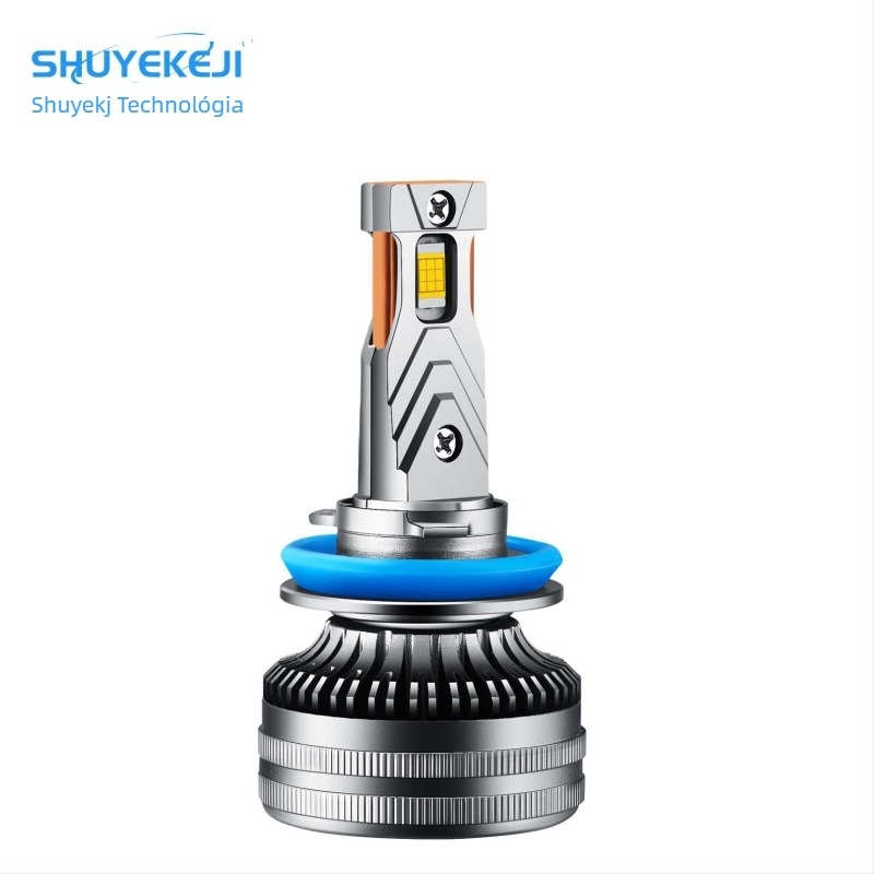 Autó LED fényszóró kettős rézcsővel, 60W, 12000LM, IP68, 12-24V