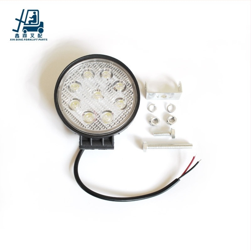 LED fényszóró targoncához alumínium házban, 27W, 12V/24V, általános modellekhez, testreszabható feldolgozás