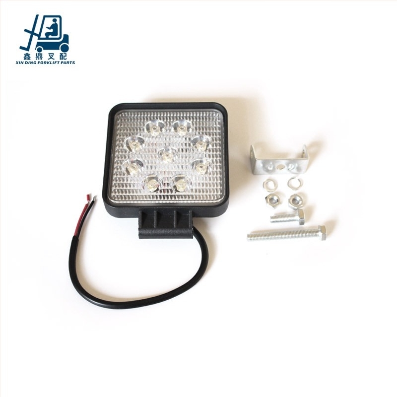 LED fényszóró targoncához alumínium házban, 27W, 12V/24V, általános modellekhez, testreszabható feldolgozás