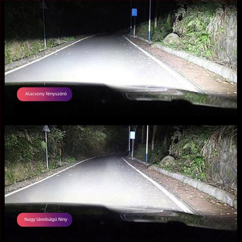 HAIZG S8 autó LED fényszóró CSP-1860, 50W, 9-36V, 10000LM, IP67