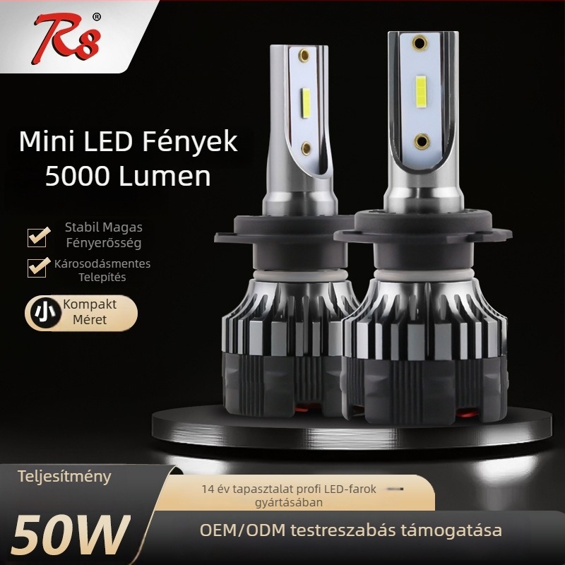 LED autófényszórók beépített meghajtóval, károsodásmentes telepítés, 36W, 12V, 4000 lm, IP65, 30000 h