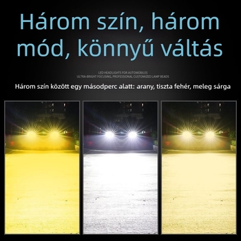 Autó LED fényszórók, kettős 48W, 9–36V, IP68, 4000 lm, Univerzális kompatibilitás