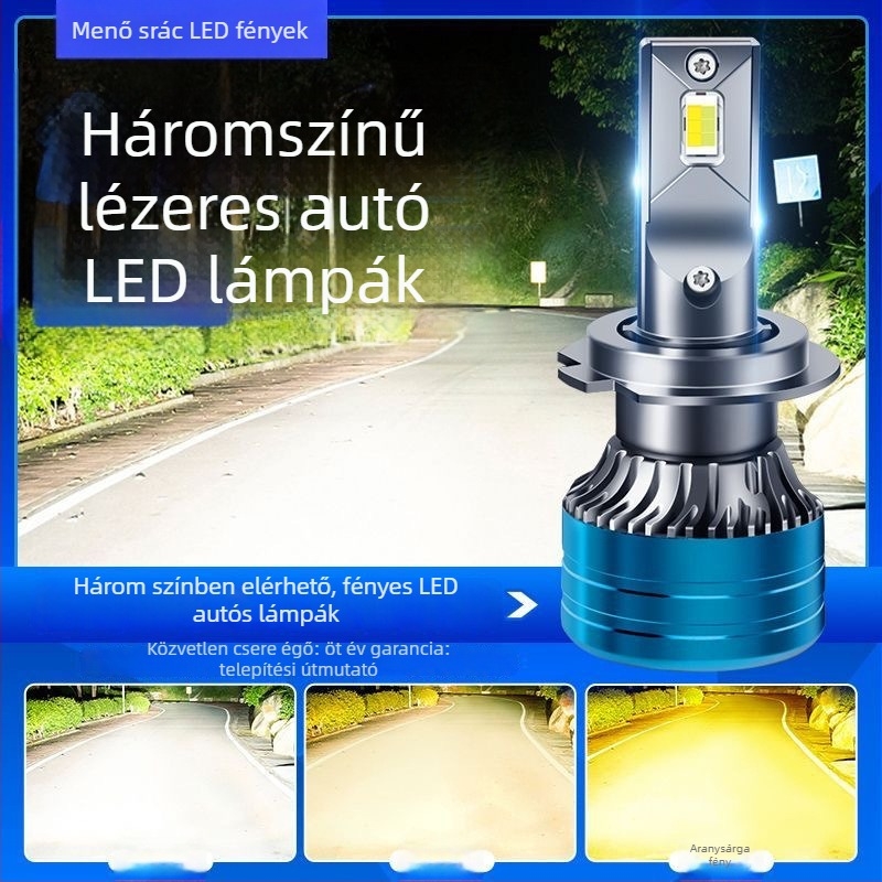 Autó LED fényszórók, kettős 48W, 9–36V, IP68, 4000 lm, Univerzális kompatibilitás