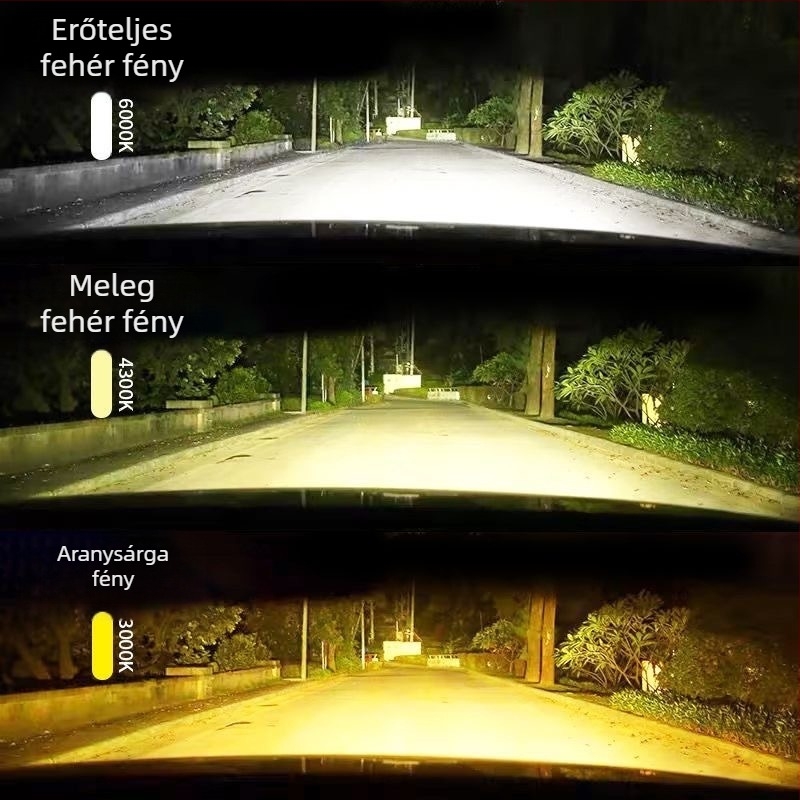 Autó LED fényszórók, kettős 48W, 9–36V, IP68, 4000 lm, Univerzális kompatibilitás