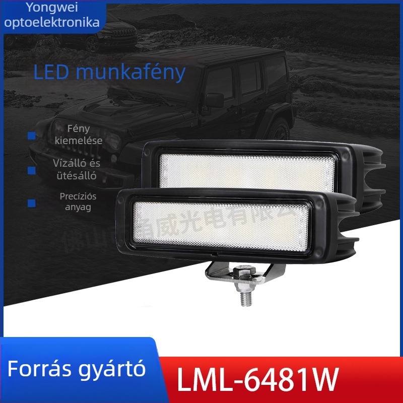 LED főfény építőipari gépekhez, 35W, 9-32V, legalább 3300 lm, IP67, modell LML-6481W