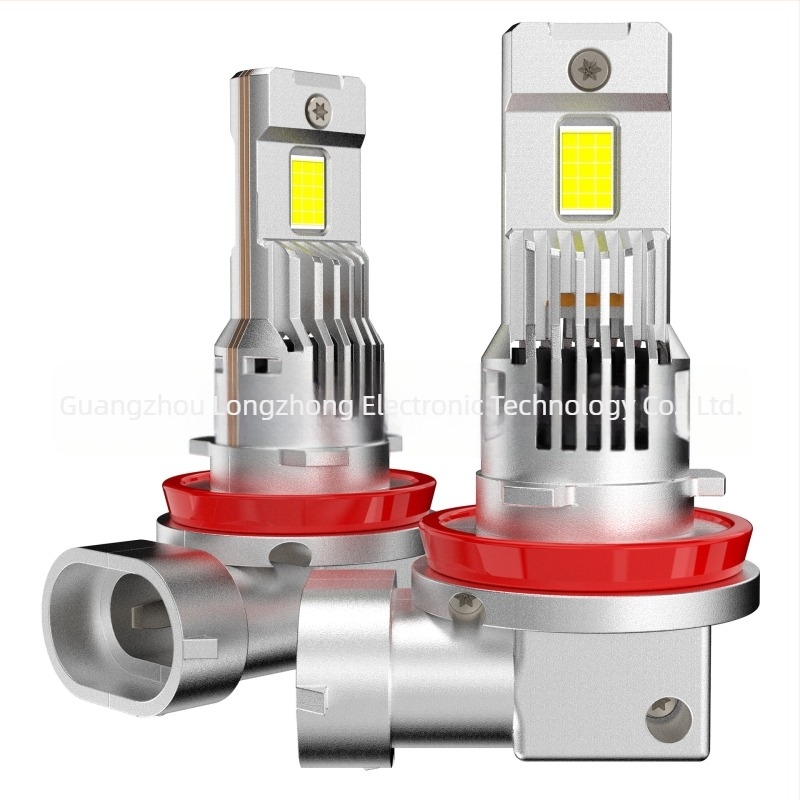 LED autófényszóró LED izzó, közvetlen csatlakozás, nagy fényerő 10000 lm, univerzális illeszkedés (76W, 12–24V, IP68, 50000 h). Támogatott modellek: H1, H4, H7, H11, 9005, 9006, 9012