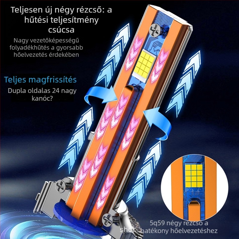 Whale Special LED autófényszórók, M120 modell, univerzális, integrált LED világítás H7/H4/H1/H11/9005