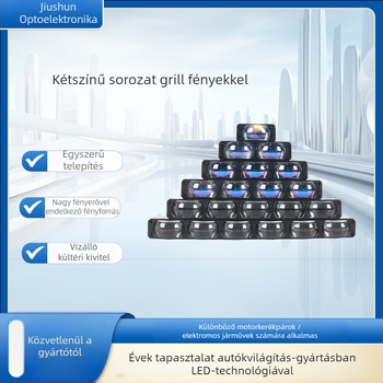 Motorkerékpár LED reflektor alumínium házzal, bemeneti feszültség 12-80V, IP67 védelem, LED fényforrás, modell V80, élettartam 50 000 óra