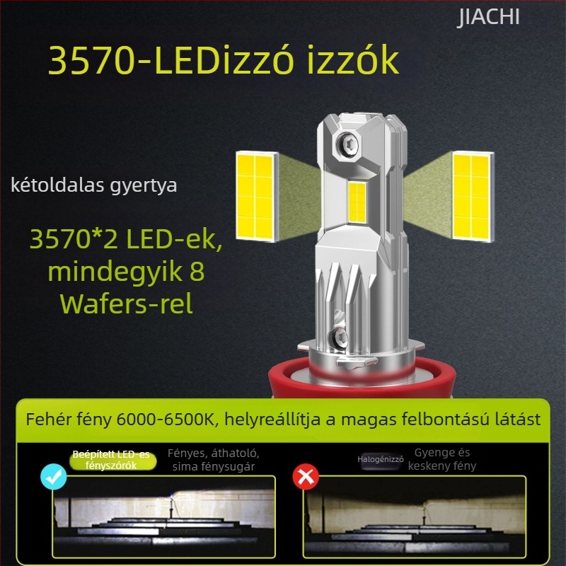 H1 LED autófényszóró - közvetlen plug-in telepítés, 16W, 12V, 3600lm/pár