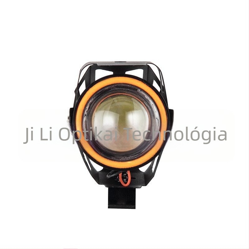 Motorkerékpár LED-fényszóró külső lencsével – Modell U7, 8W, 12-80V, 1000LM, IP67
