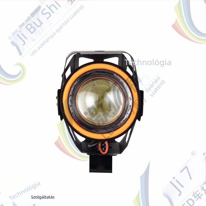 Motorkerékpár LED-fényszóró külső lencsével – Modell U7, 8W, 12-80V, 1000LM, IP67