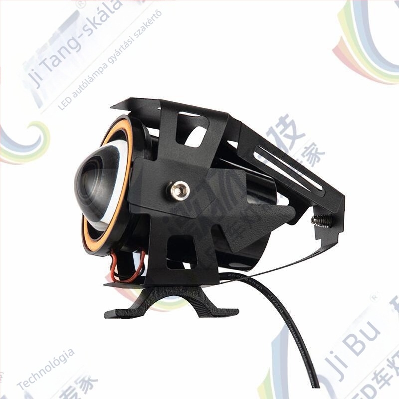 Motorkerékpár LED-fényszóró külső lencsével – Modell U7, 8W, 12-80V, 1000LM, IP67