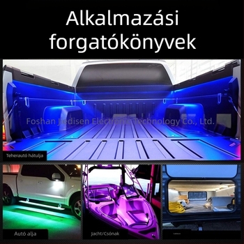 Jedison RGB LED-szalag a csomagtartóhoz pickup autókhoz, 12V, műanyagból