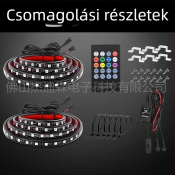 Jedison RGB LED-szalag a csomagtartóhoz pickup autókhoz, 12V, műanyagból
