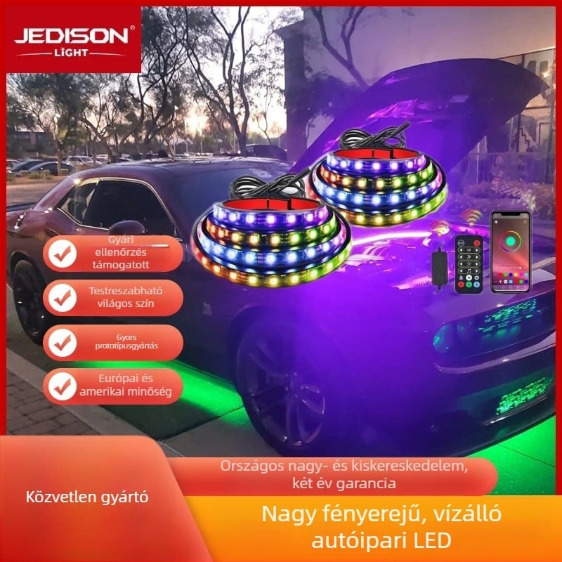 Jedison RGB LED-szalag a csomagtartóhoz pickup autókhoz, 12V, műanyagból