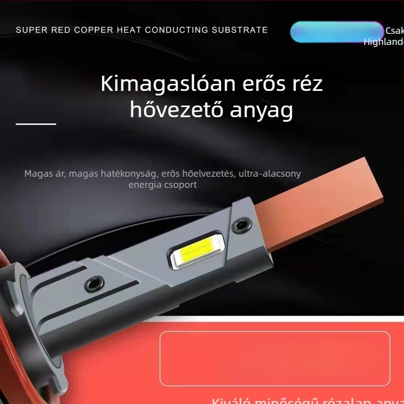 Highlanderhez készült LED fényszóróizzó (H11/H8/H9/9005) - 55W, 6500LM, CANBUS dekódolás
