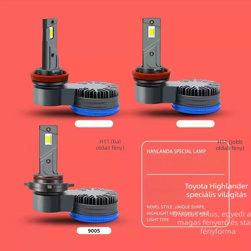 Highlanderhez készült LED fényszóróizzó (H11/H8/H9/9005) - 55W, 6500LM, CANBUS dekódolás
