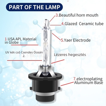 D2S HID Xenon izzók 55W 12-24V IP68 5000 lm