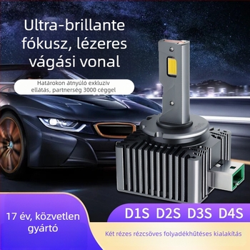 LED elsőfény kettős rézcsővel, D1S/D2S/D3S/D4S, 35W/45W, 6000LM, 12V