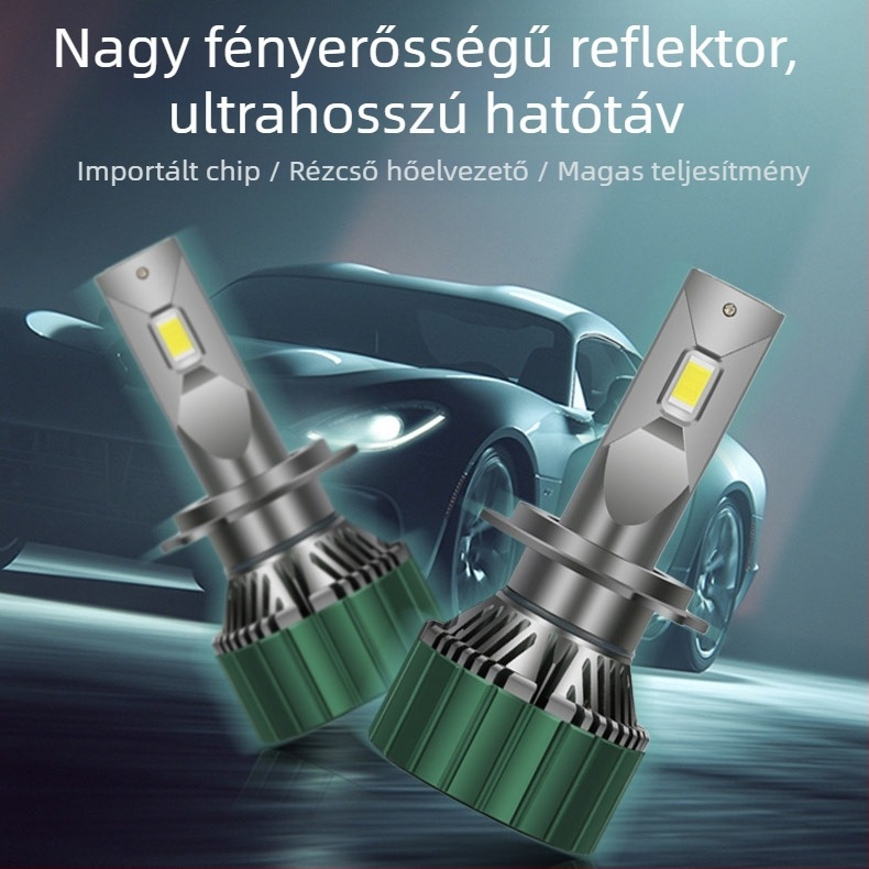 M9Pro autó LED fényszóró 65W 12V 8000lm IP67 integrált magas- és alacsony fénysugár