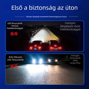 Universal LED autó lámpa H4/H7, magas/alacsony fényszóró, közvetlen csatlakozás, 28W, 12-24V