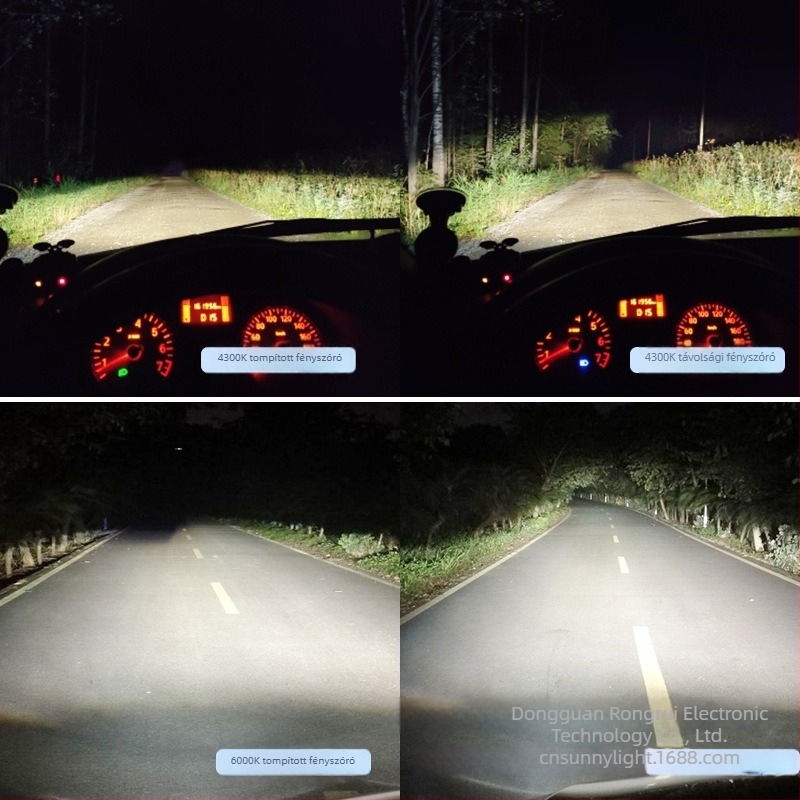 K5C/K6C autó LED fényszórók, 65W, 4300K melegfehér, H4/H7 LED világítás