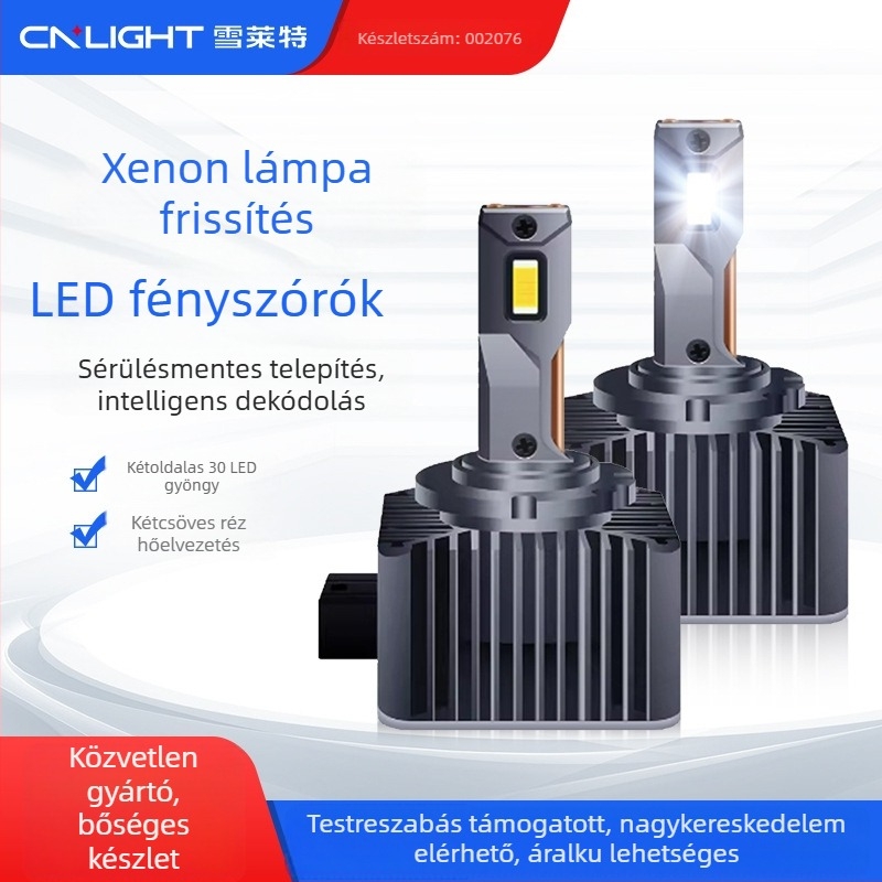 Shellette LED fényszórók autókhoz D1S/D3S/D5S/D8S/D2S/D4S, rendkívül fényes