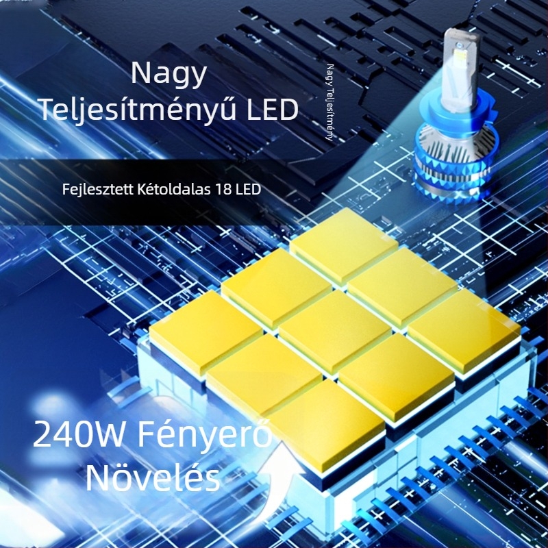 S15 autó LED fényszóró - 240W, 9-36V, 48 000 lm, IP68