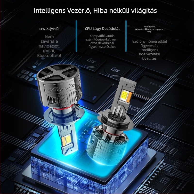 Dixiang T200 Autó LED Fényszóró 120W 12000lm 9-36V IP67 Kompatibilis H7/H4/H11/9005