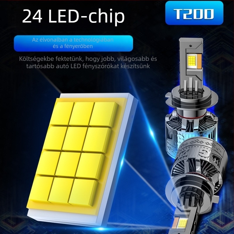 Dixiang T200 Autó LED Fényszóró 120W 12000lm 9-36V IP67 Kompatibilis H7/H4/H11/9005