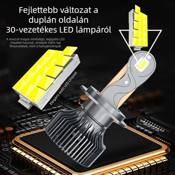 LED autó lámpák 90W, 9000 lm, 9-63V, vízálló, modell ZFS96