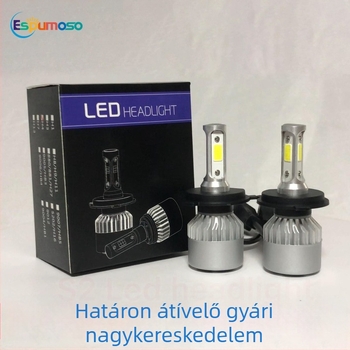 LED autó lámpa S2 integrált magas- és alacsony fénnyel, COB LED, 40W, 12–24V, 5500 lm, 50000 óra élettartam
